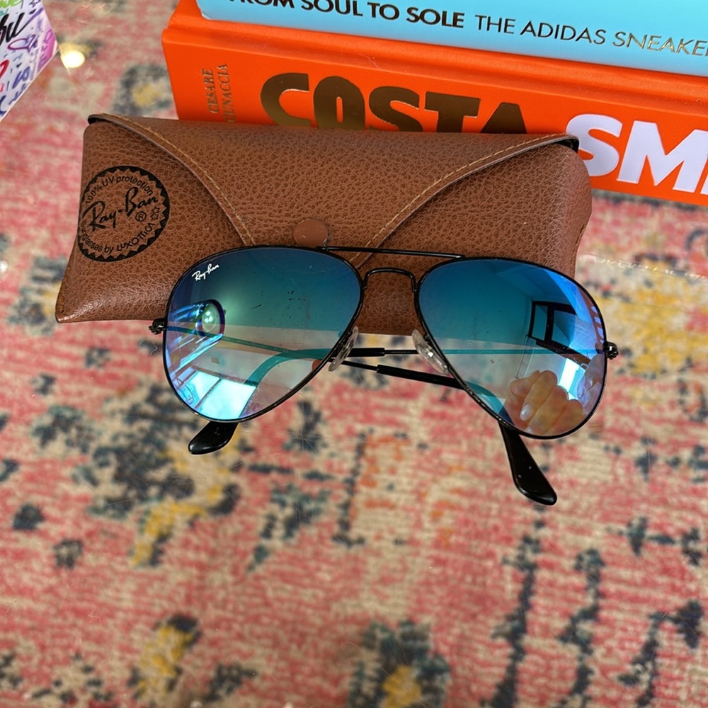 Authentic Ray Bans - Blue - Aviators - image 1